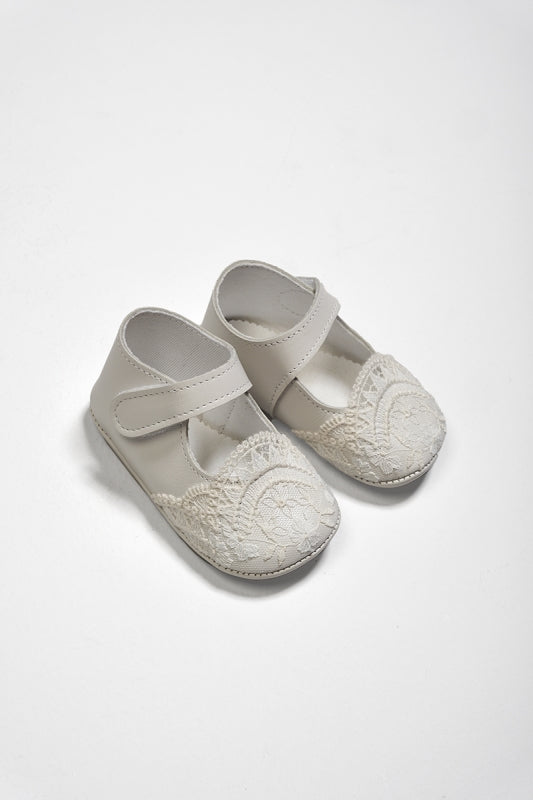 632103Z Zapato Bebé Bautizo Nácar