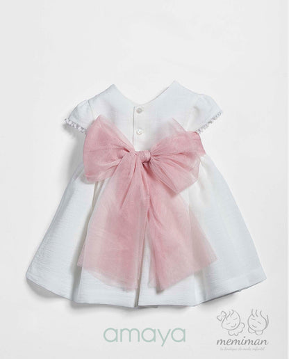 633306 Vestido Bebé Nido de Abeja