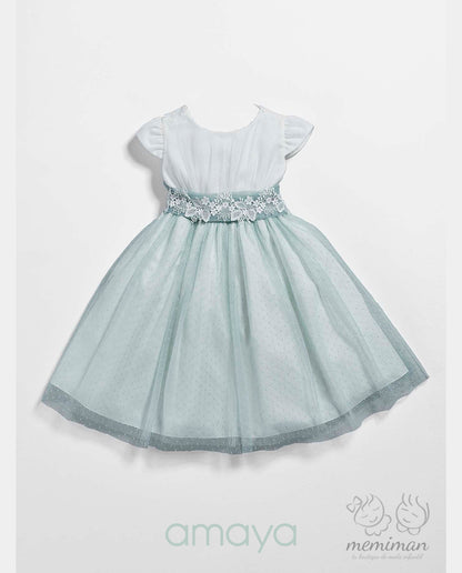 633510 Vestido Infantil Tul-Lino
