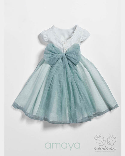633510 Vestido Infantil Tul-Lino