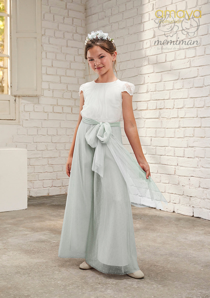 636045 Fantasy Tulle Communion Jumpsuit 