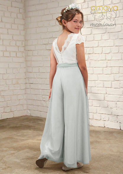 636045 Fantasy Tulle Communion Jumpsuit 