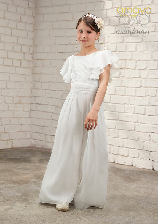 636049 Crepe Communion Jumpsuit 