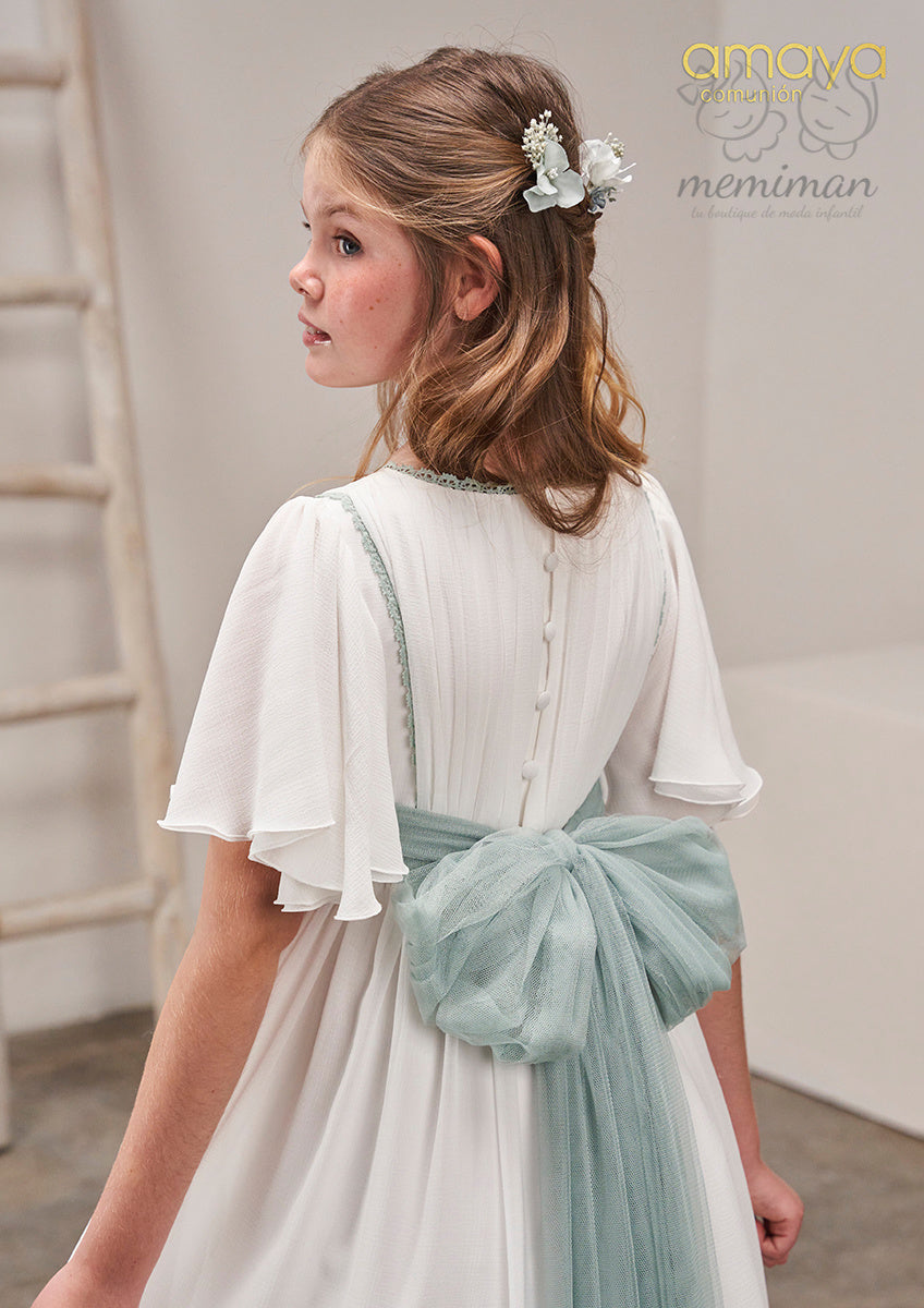 637005MD Vestido Comunión Gasa