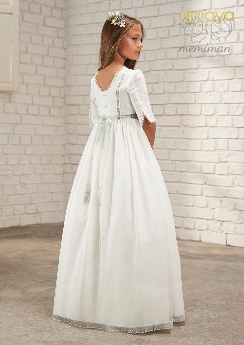 637012MD Vestido Comunión Algodón