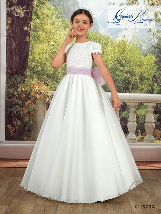 C9032 Vestido Comunión Capa