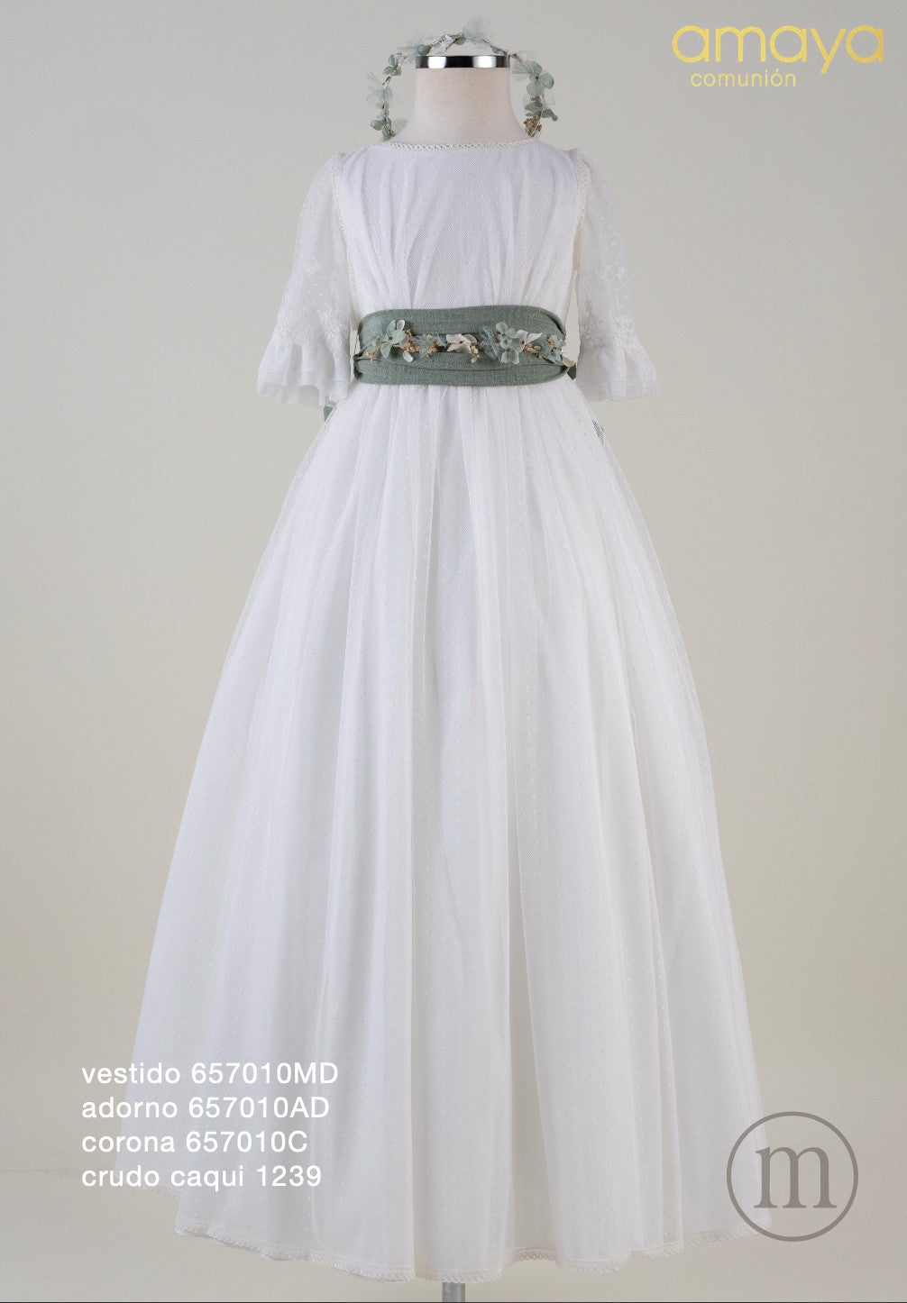 657010MD Vestido Comunión Tul