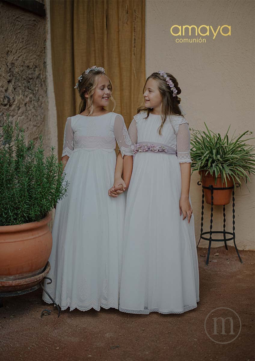 657012MD Vestido Comunión Tul
