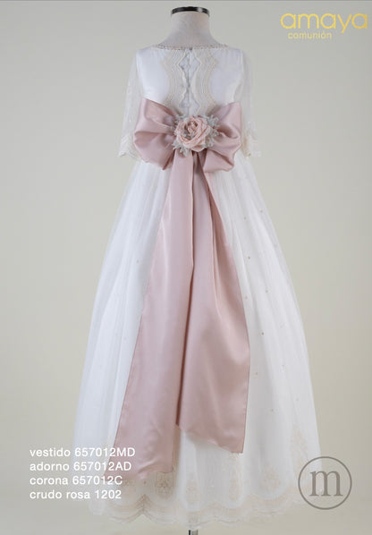 657012MD Vestido Comunión Tul