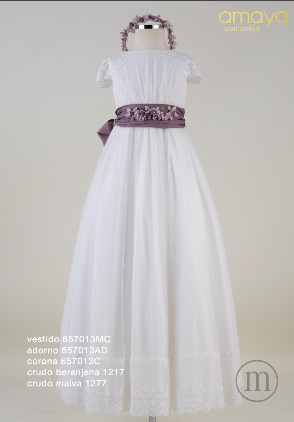 657013MC Vestido Comunión Tul