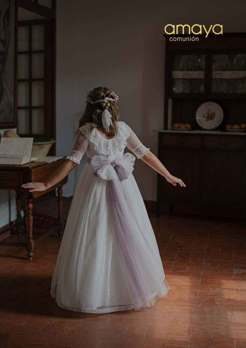 657014MD Vestido Comunión Tul
