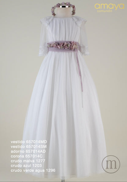 657014MD Vestido Comunión Tul