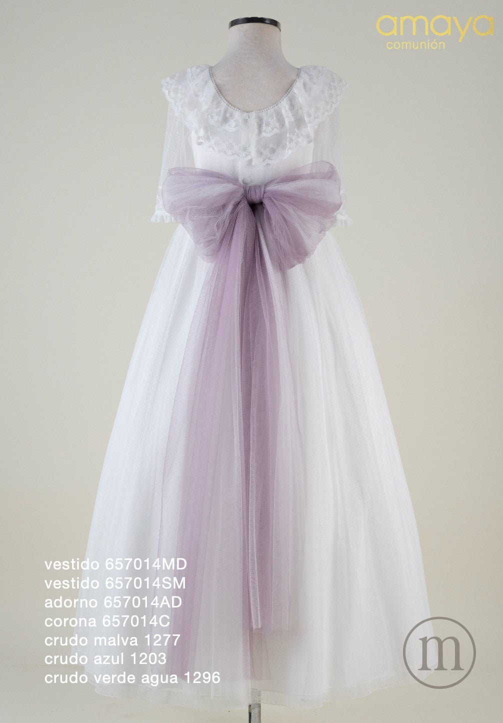 657014MD Vestido Comunión Tul