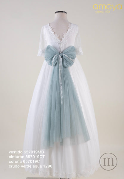 657019MD Vestido Comunión Tul