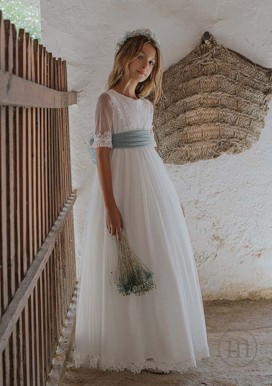 657019MD Vestido Comunión Tul