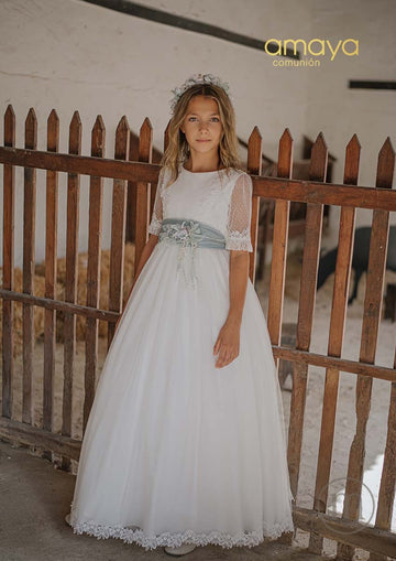 657019MD Vestido Comunión Tul