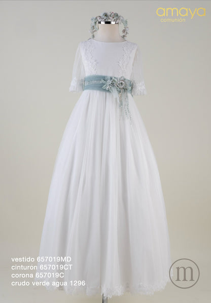 657019MD Vestido Comunión Tul