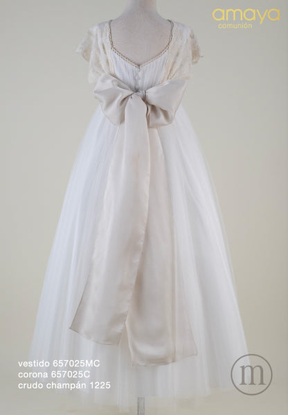 657025MC Vestido Comunión Tul