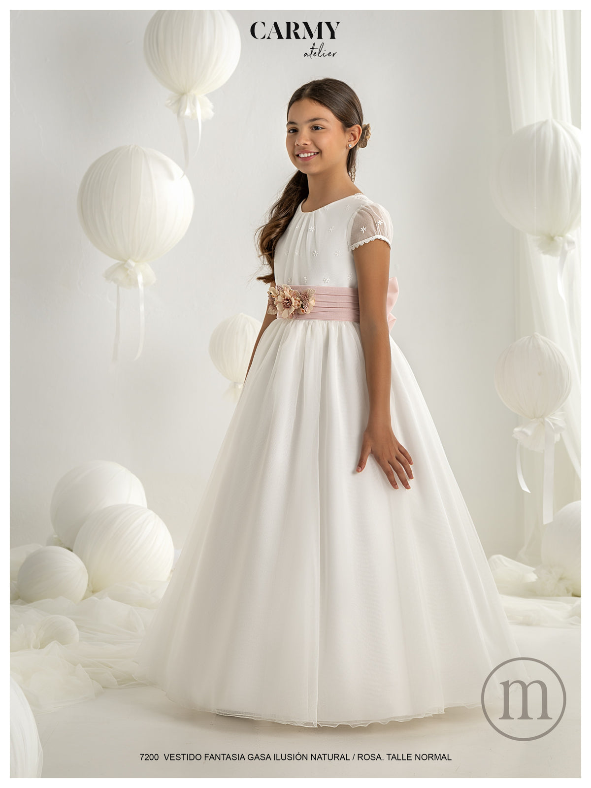 7200 Vestido Comunión Fantasía Gasa
