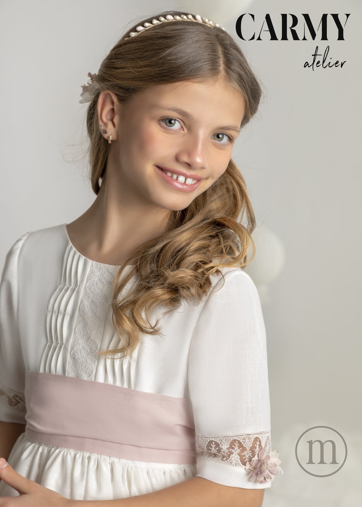7705 Vestido Comunión Romántico