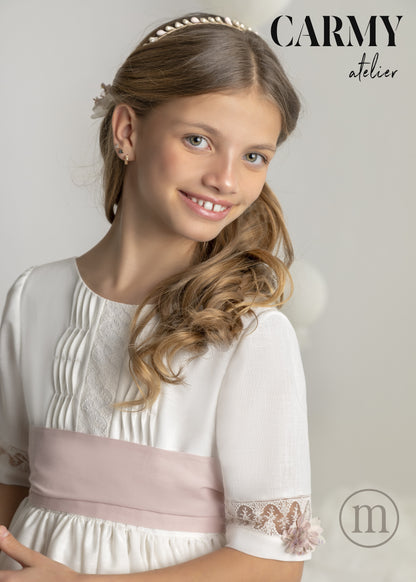 7705 Vestido Comunión Romántico