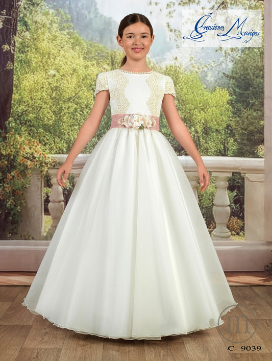 C9039 Vestido Comunión Capa