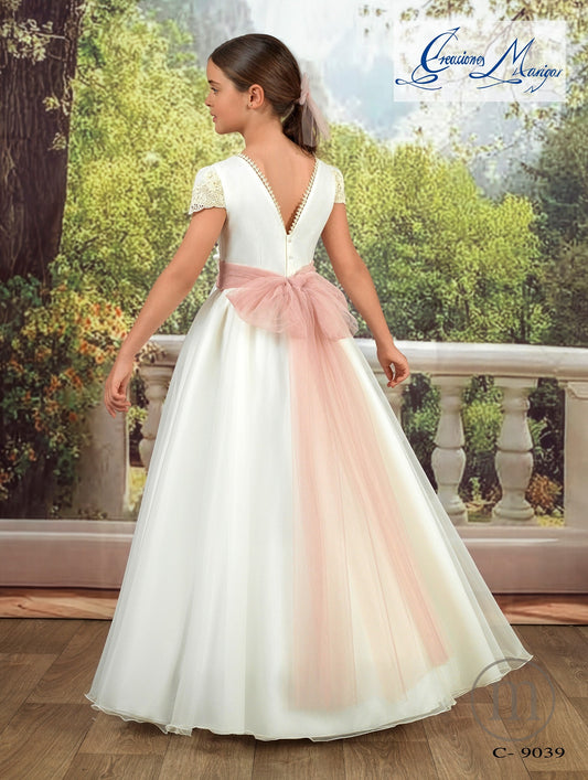 C9039 Vestido Comunión Capa