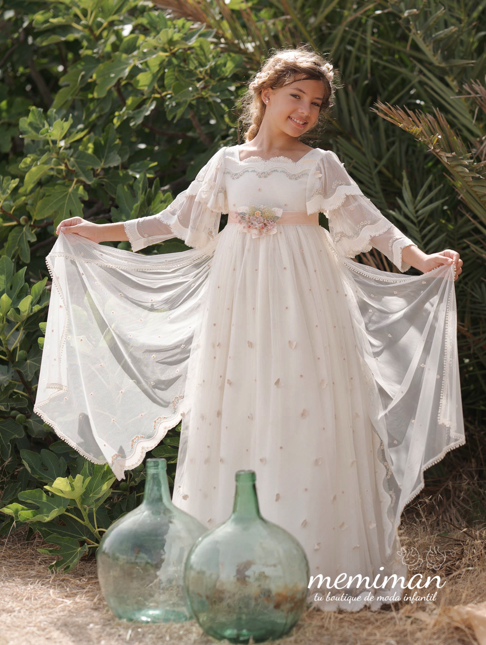 Encaje Venta Vestidos Primera Comunión Tul Vestidos De Primera