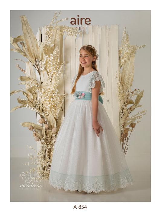Robe de communion en organza A854 