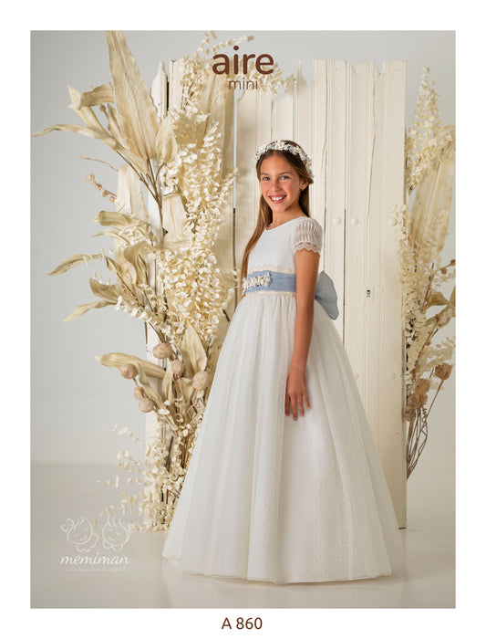 Robe de communion en tulle Bodoques A860 