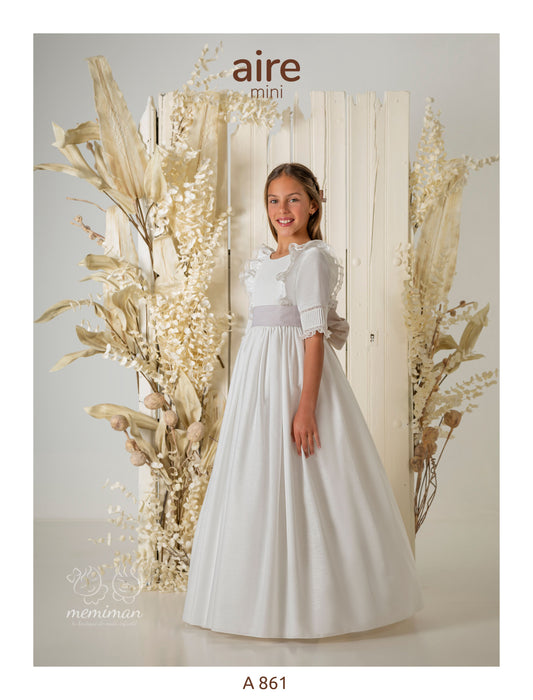 Robe de communion en lin A861 