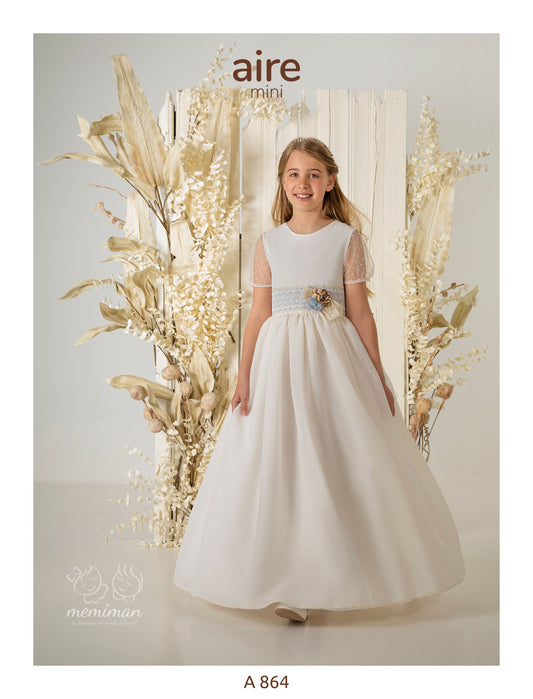 Robe de communion rustique A864 
