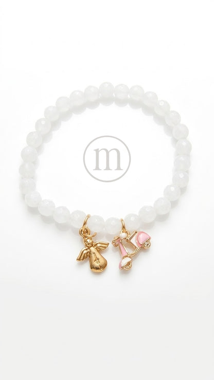 CRISTAL Pulsera bolas de cristal