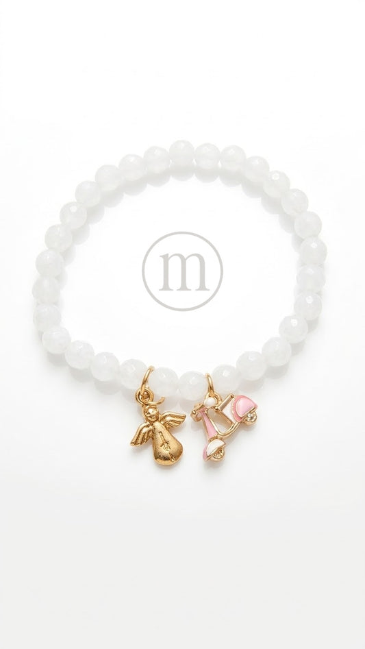 CRISTAL Pulsera Bolas Cristal