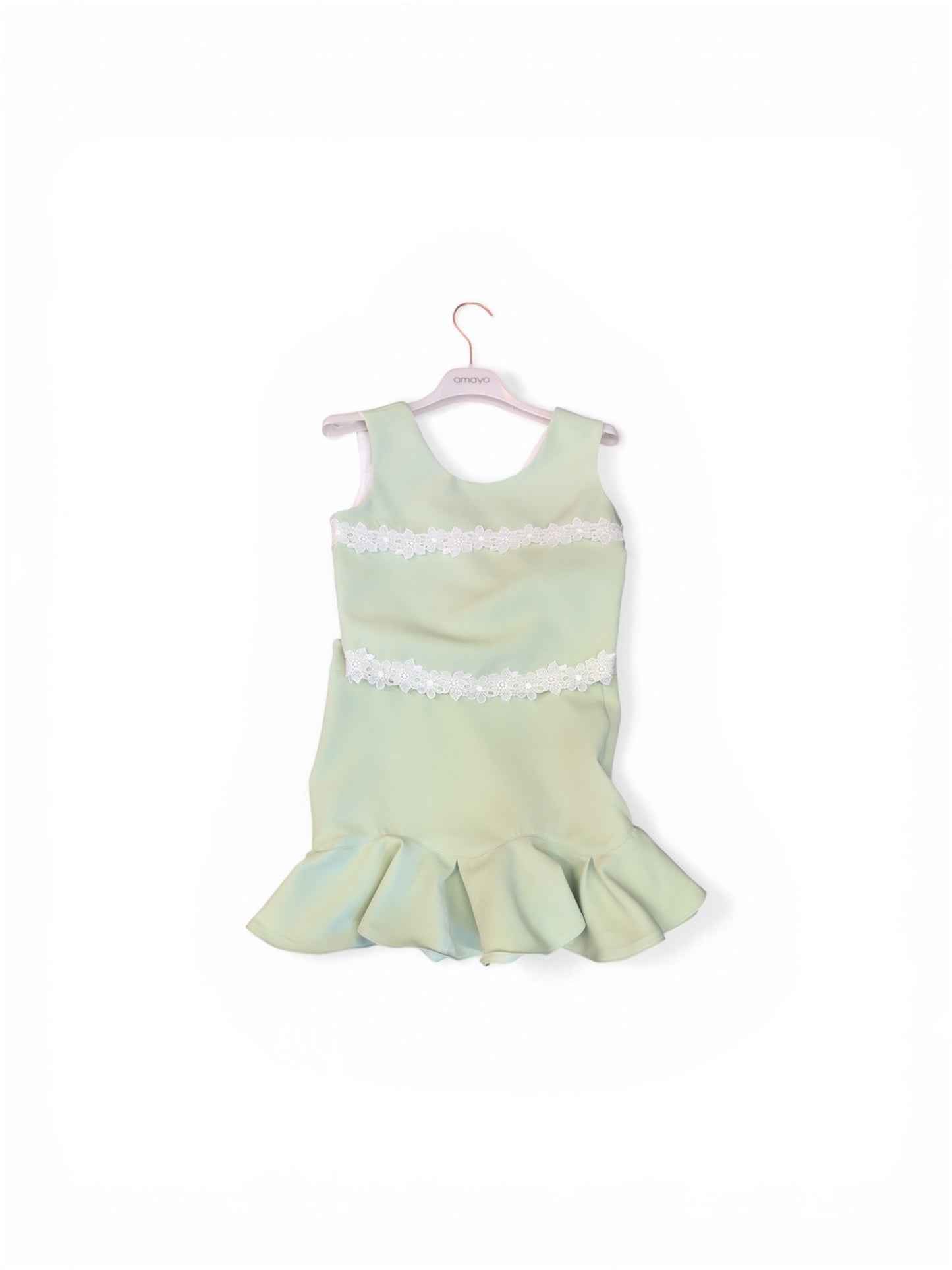634646 Conjunto Falda Guipur