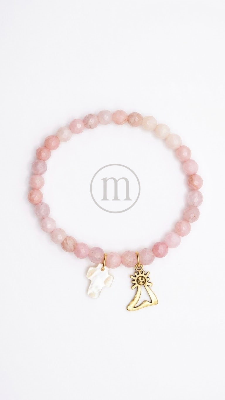 CRISTAL Pulsera bolas de cristal