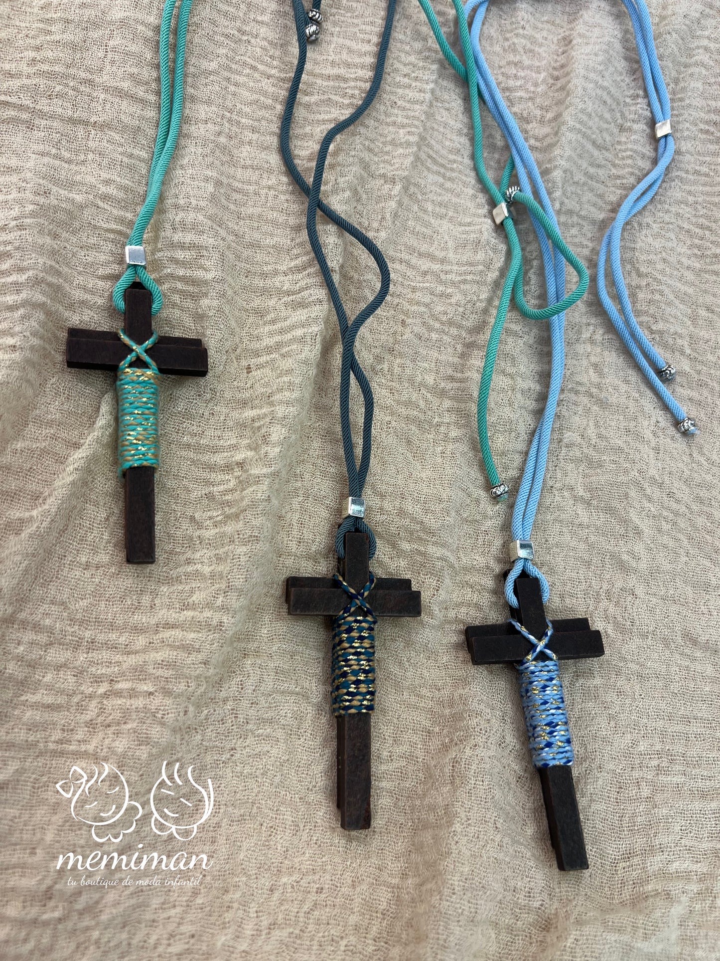 Croix de communion double en LUREX 