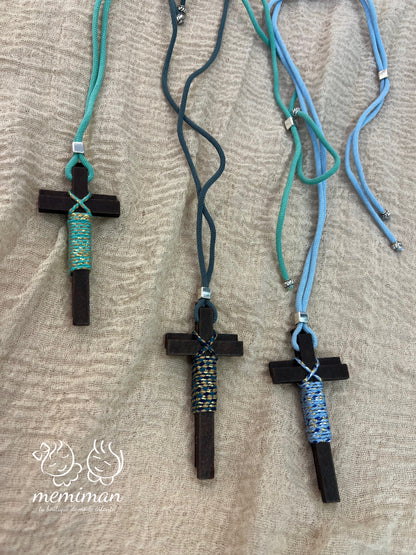 Croix de communion double en LUREX 