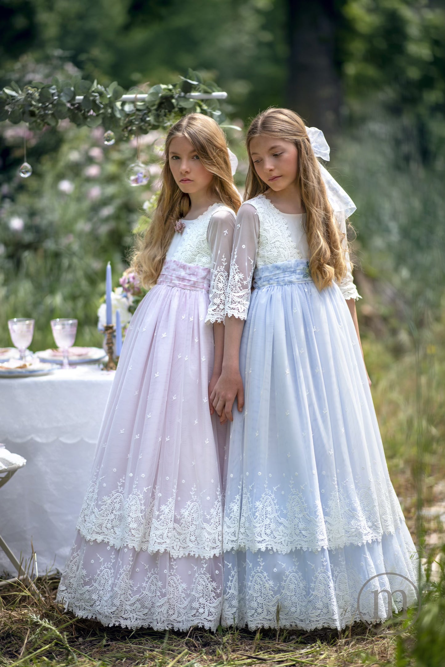 2707 HORTENSIA Vestido Comunión Tul Bordado