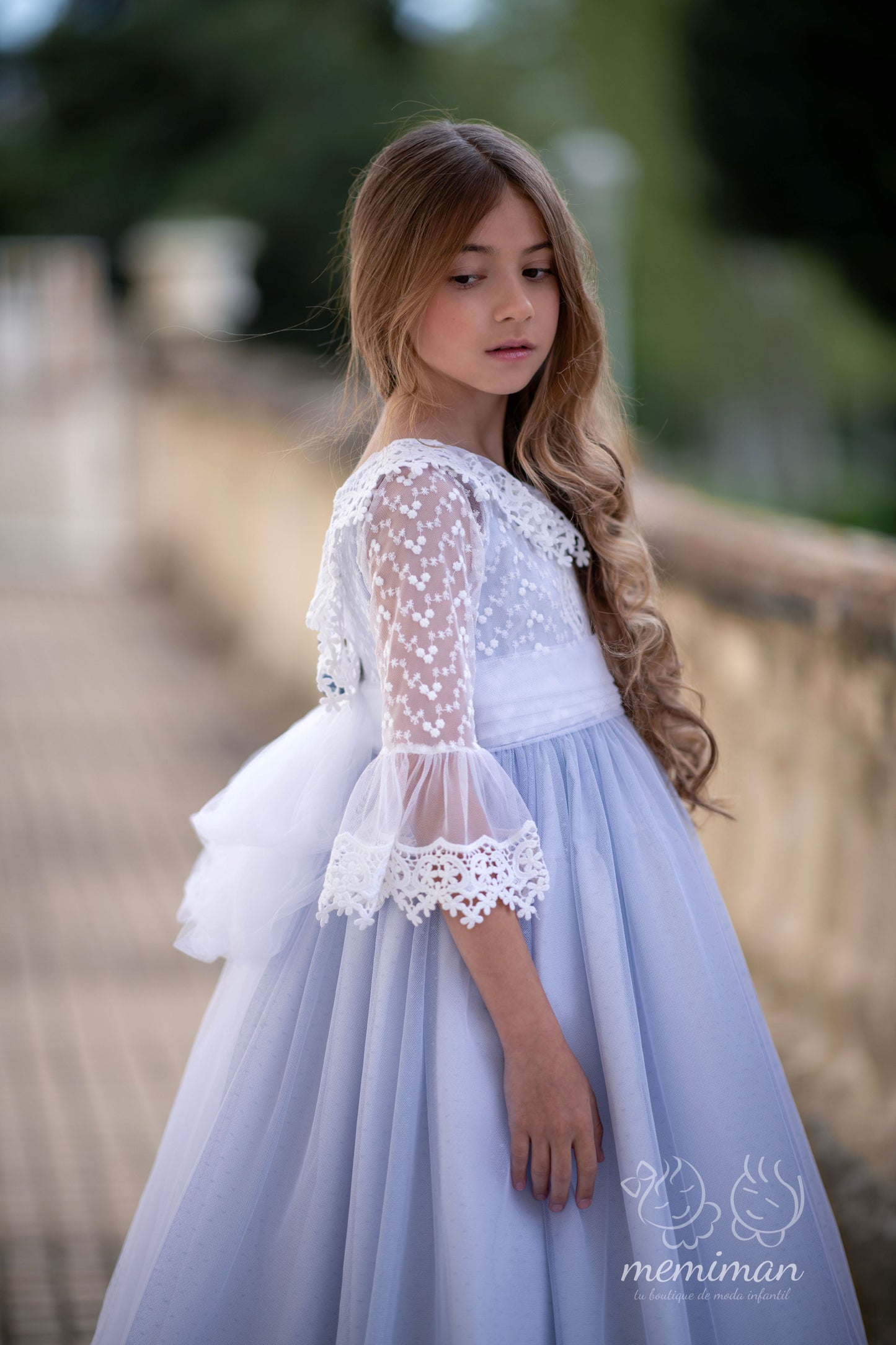 PUGLIA Communion Dress with Ruffle 