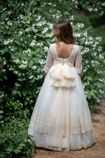 VENECIA Vestido Comunión Doble Lazada