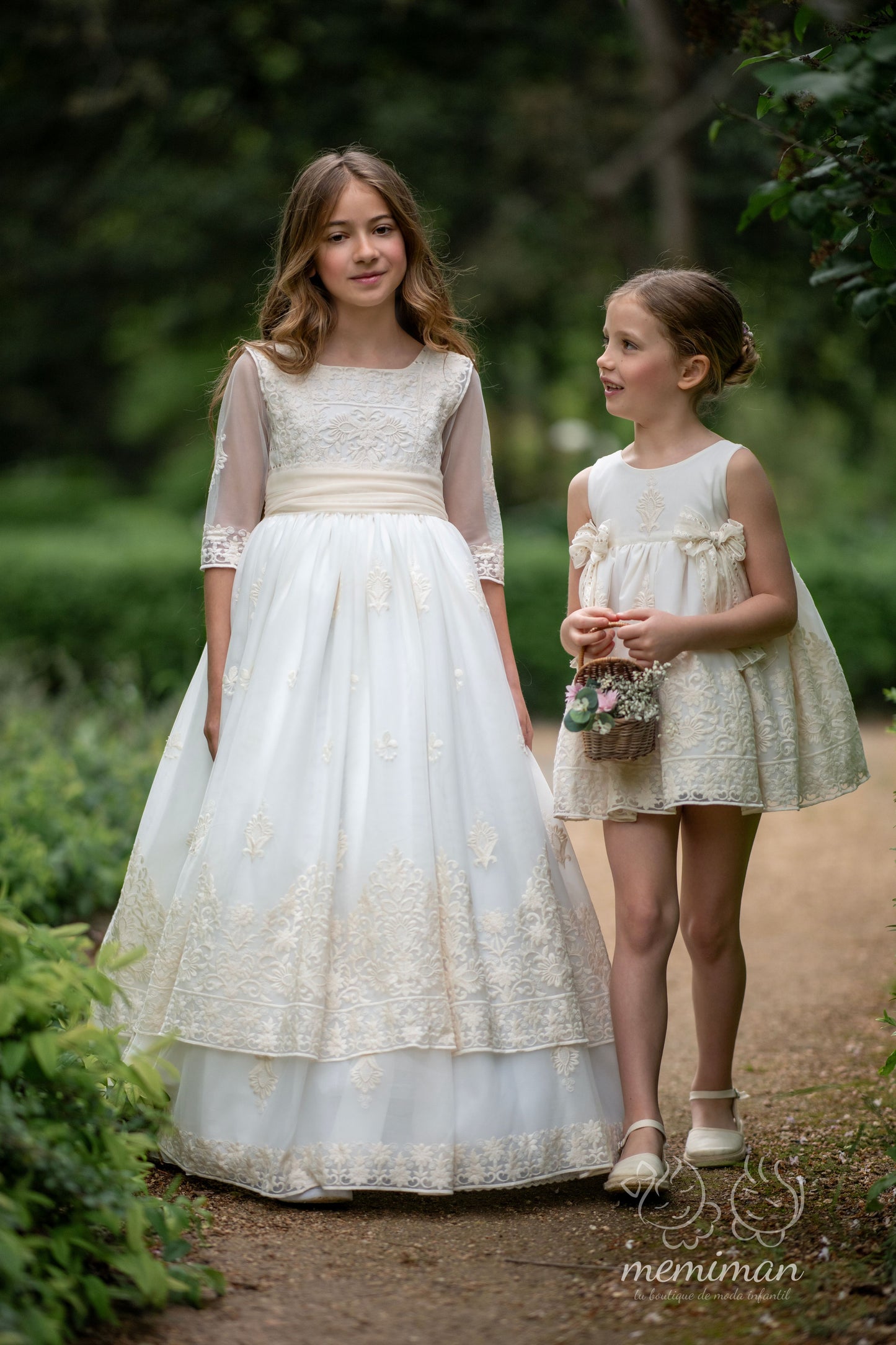 VENECIA Vestido Comunión Doble Lazada