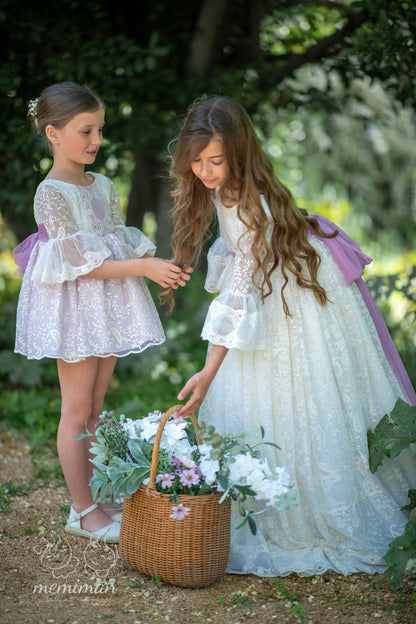PIEDMONT Embroidered Tulle Communion Dress 