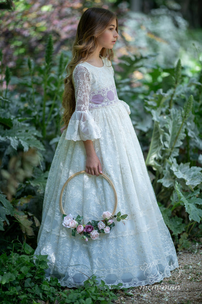 PIEDMONT Embroidered Tulle Communion Dress 