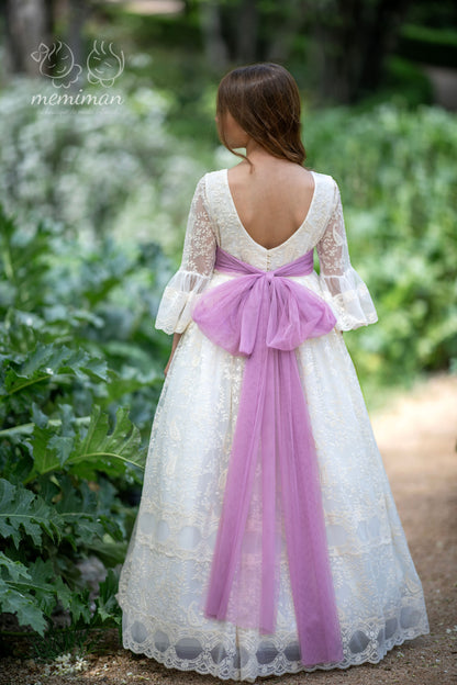 PIEDMONT Embroidered Tulle Communion Dress 