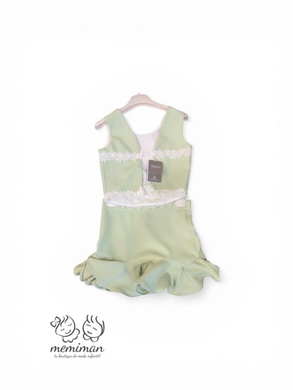 634646 Conjunto Falda Guipur