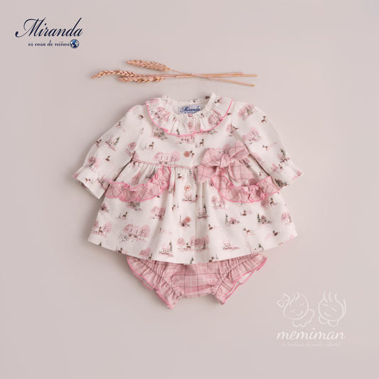 38-0024-VB Printed Baby Dress 