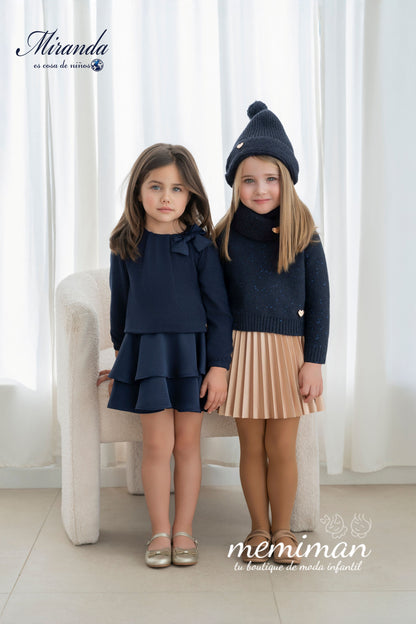 38-0628-F Pleated Girl's Skirt 