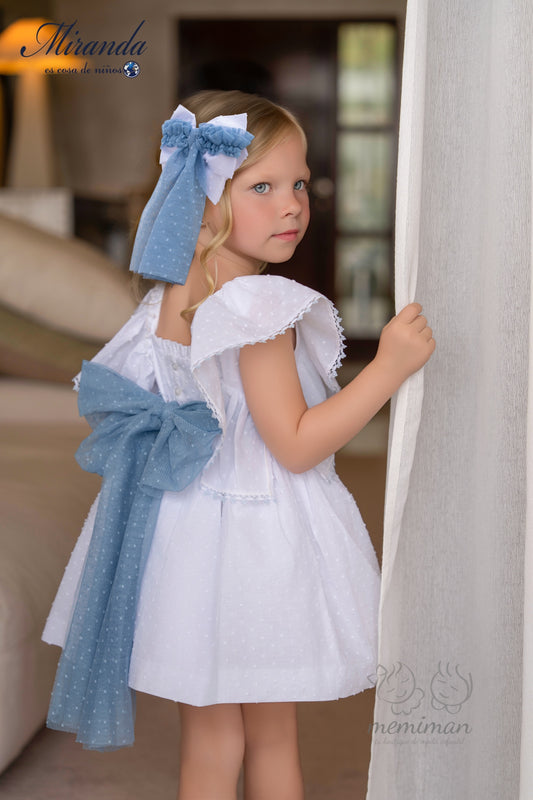 39-0228-V Vestido Infantil Plumeti