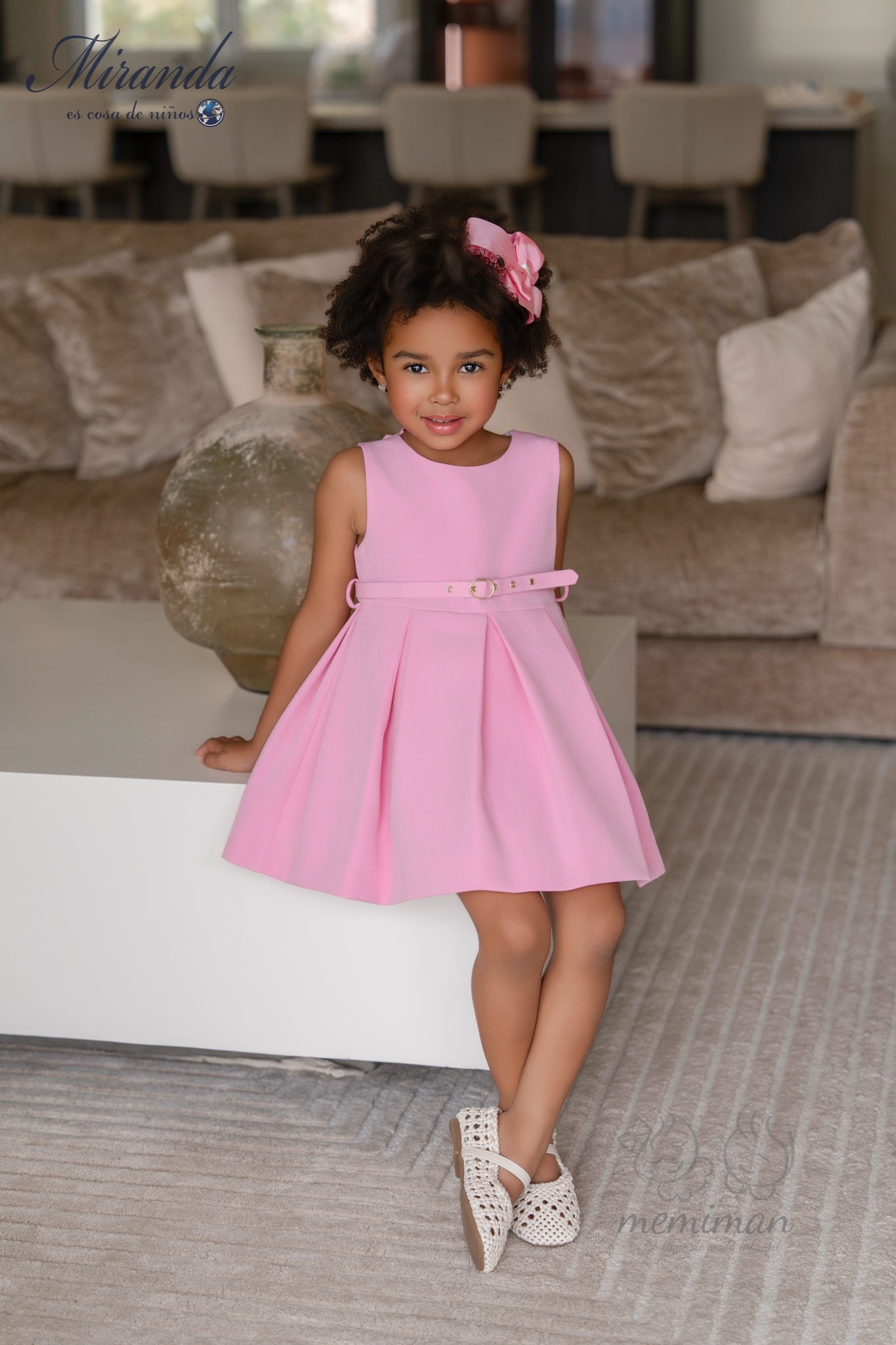 Robe enfant à plis 39-0232-V 